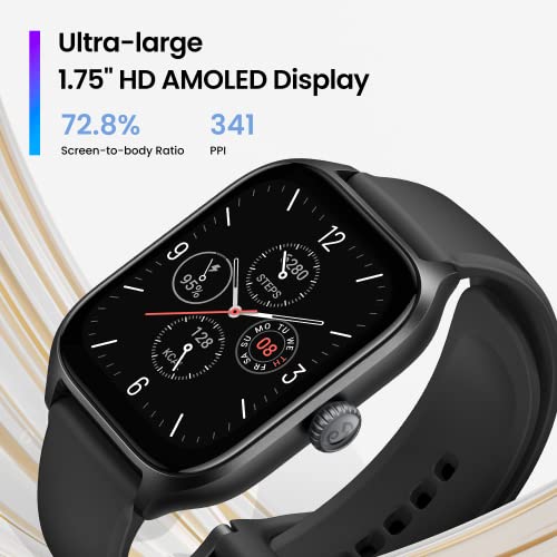 Black 43mm Smart Watch with GPS W6735