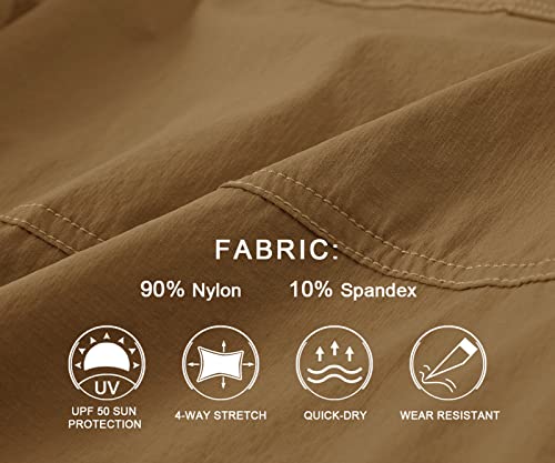 Cargo Hiking Shorts Stretch Quick Dry Lightweight Work Shorts 6 Pockets S306