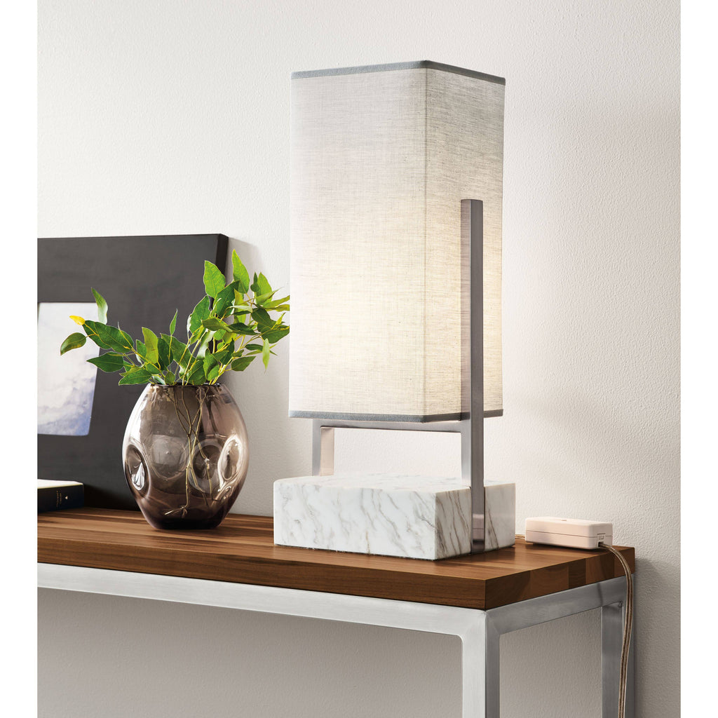 Smoke Tempered Glass Console Table with White Base H34980