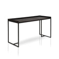 Black Industrial Computer Desk with USB Port J88040