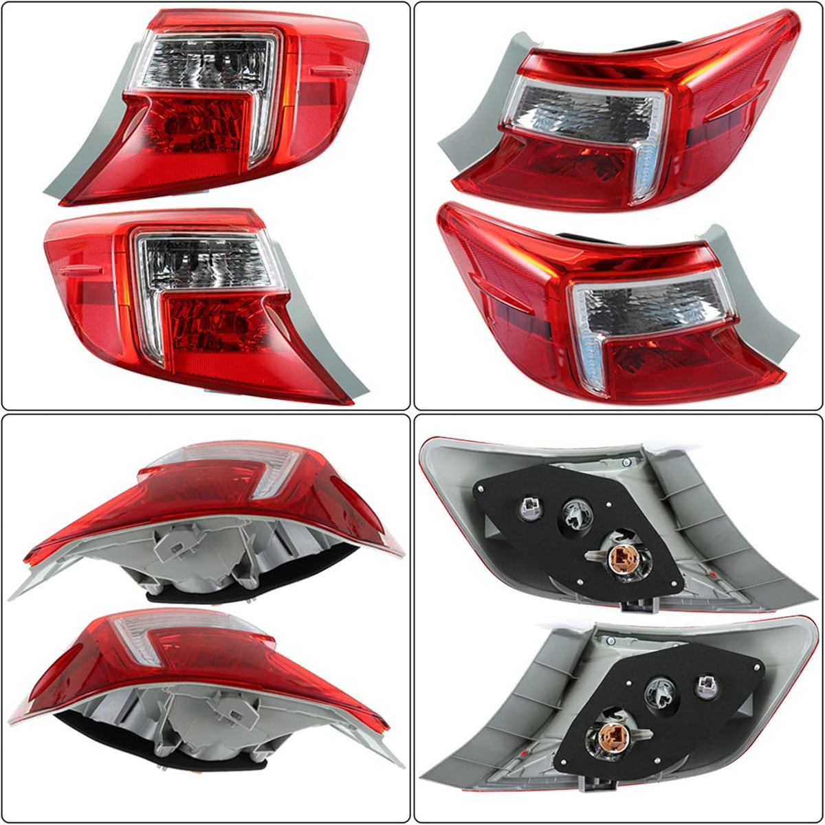 Halogen Rear Brake Tail Light Assembly Pack of 2 E38135