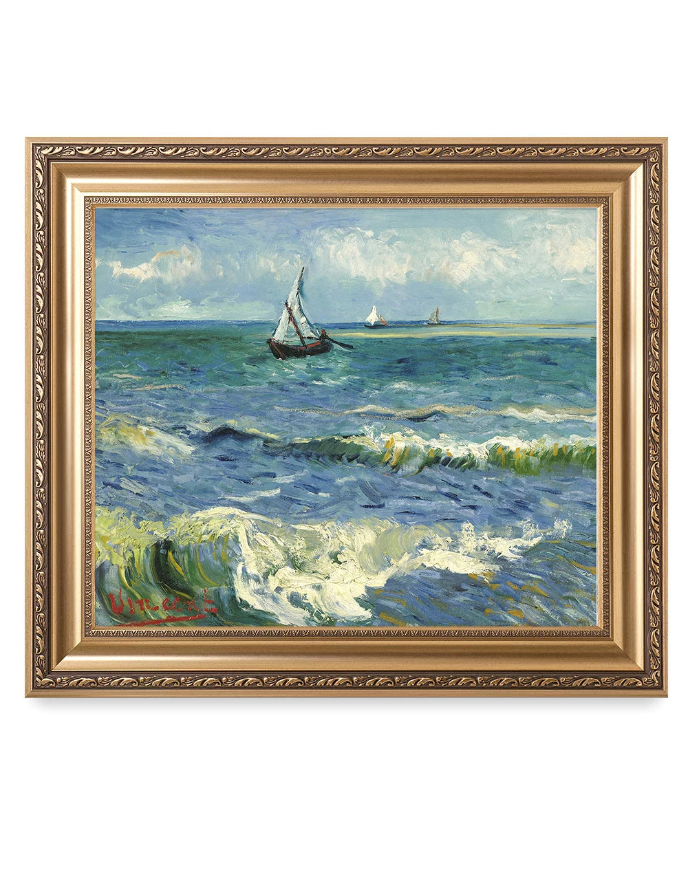 Giclee Print on Canvas Framed Wall Art 30x26 K226