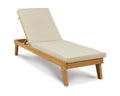 Light Brown Chaise Lounge with Cushion T612
