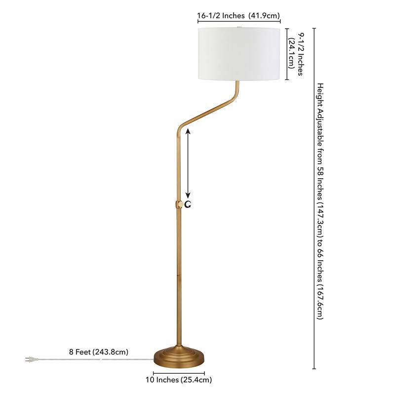 Brushed Brass Floor Lamp P31777