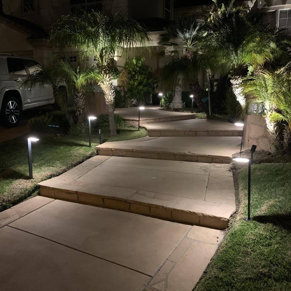 Black Stainless Steel Directional Path Light LED Bollard Landscape Lighting A675