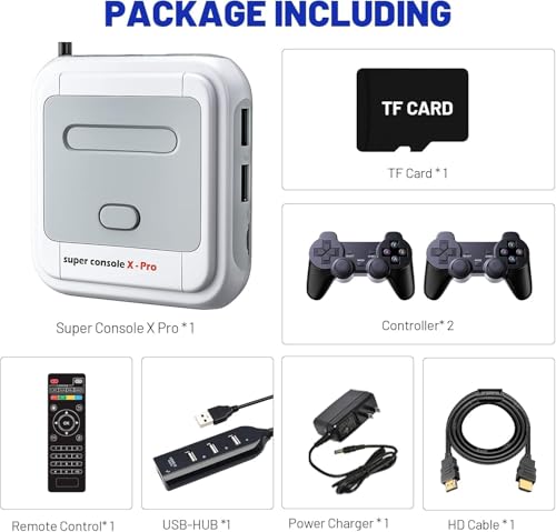 Retro Game Console with 2 Wireless Controllers R651