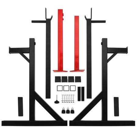 Adjustable Squat Rack Barbell Rack Dip Stand O77626