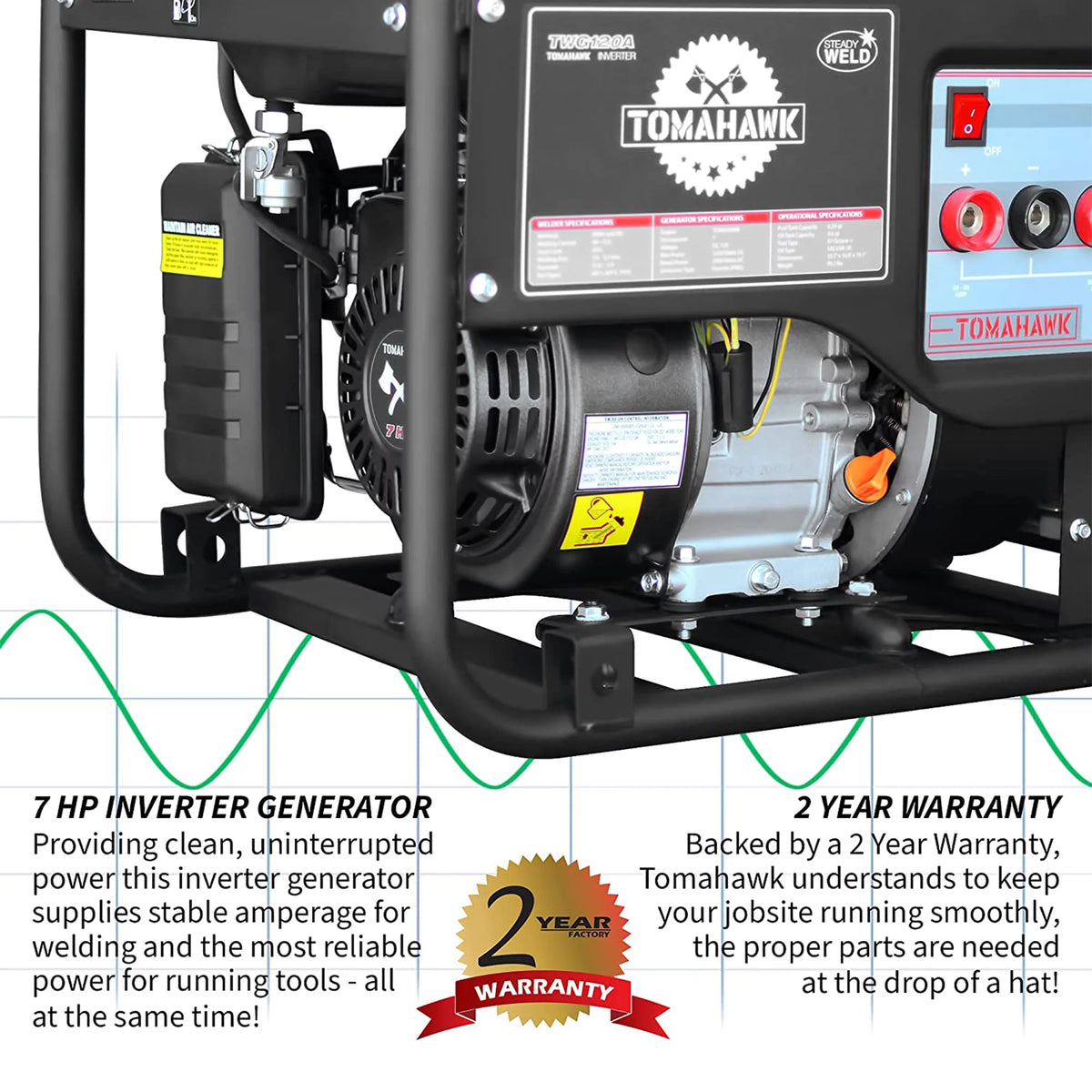 120 Amp Welder with 2,200W Generator R373355