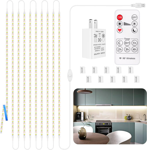 10 PCS Dimmable LED Under Cabinet Lights 16.4ft Warm White 3000K X9950