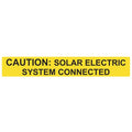Reflective Solar Caution Label Yellow 50 per Roll W679