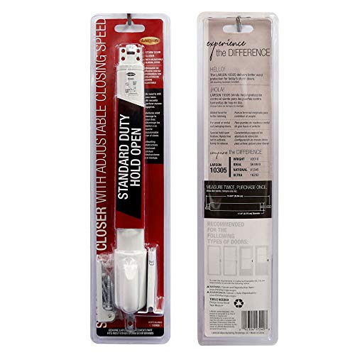 White Storm Door Hold-Open Closer Kit I6251