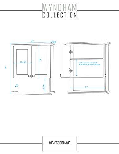 25 in. Wall Cabinet in Espresso V5530