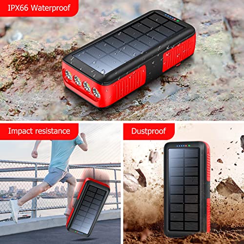 63200mAh Solar Charger Power Bank with Dual Outputs S9328