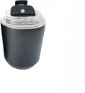 8.8oz stackable stainless steel vacuum insulated espresso cup with lid black W9329