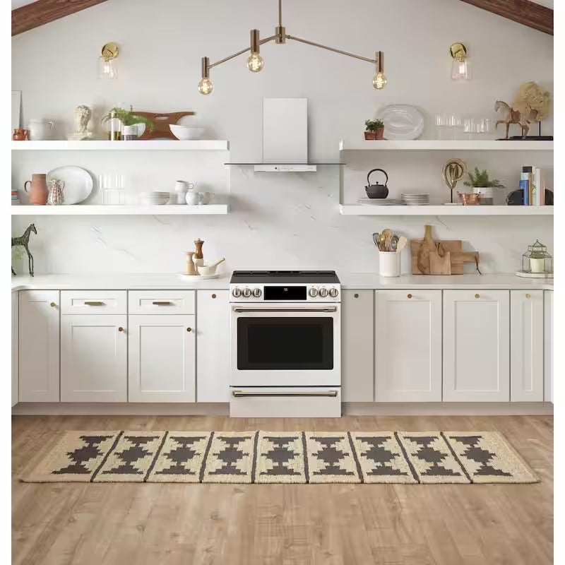 30 in. 5.7 cu. ft. Smart Slide-In Electric Range in Matte White with True Convection, Air Fry L1351