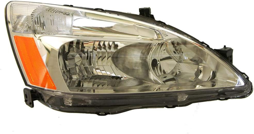 2003-2007 Honda Accord Headlight Driver and Passenger Side CAPA Certified Combination Lamp W171072