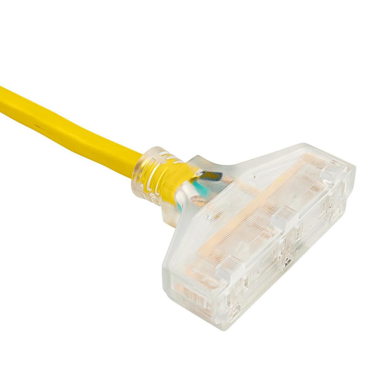 25 ft. 10/3 Gauge Triple-Tap Extension Cord, Yellow S96374
