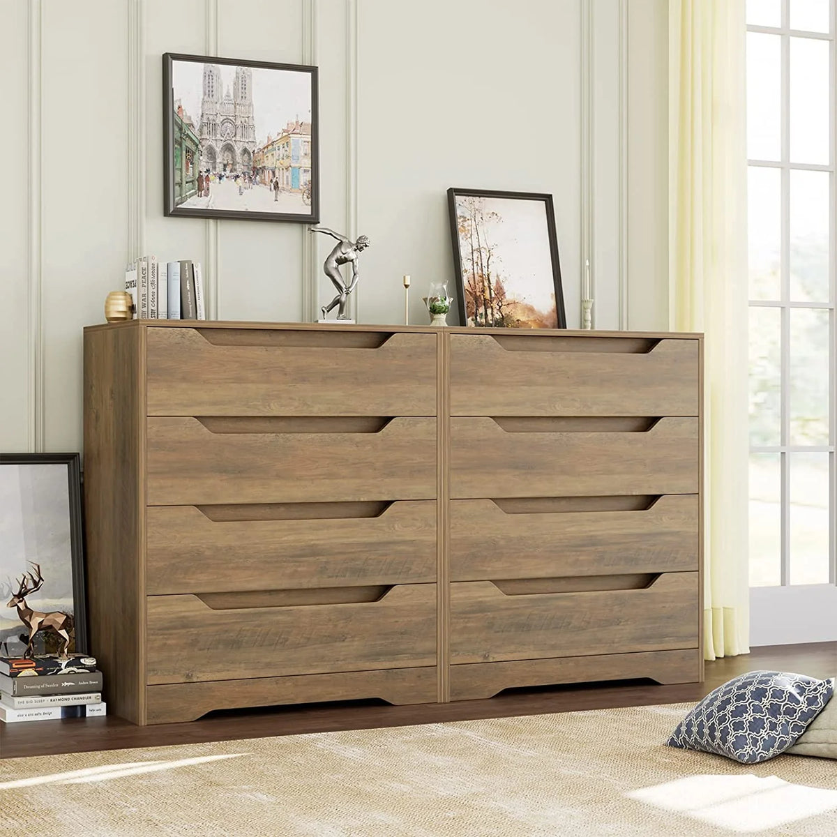 4 Drawer Wood Dresser P8125