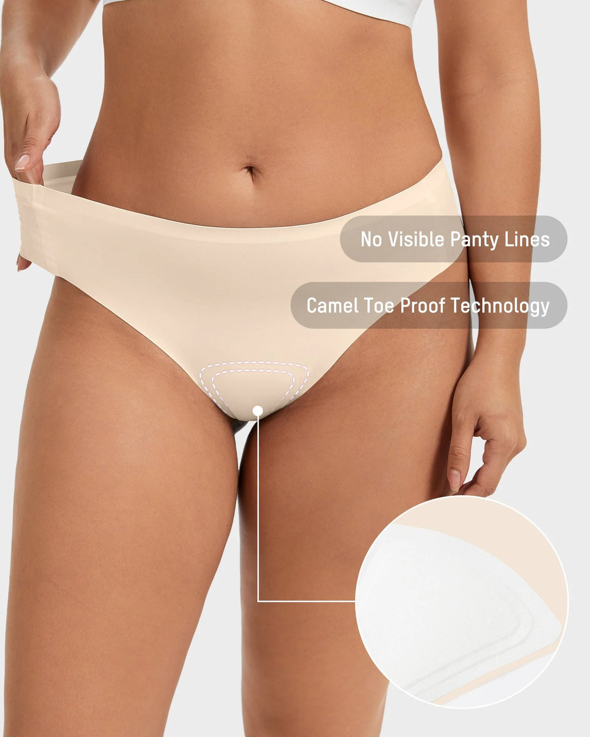 Invisible Comfort Thongs 5 Pack G346