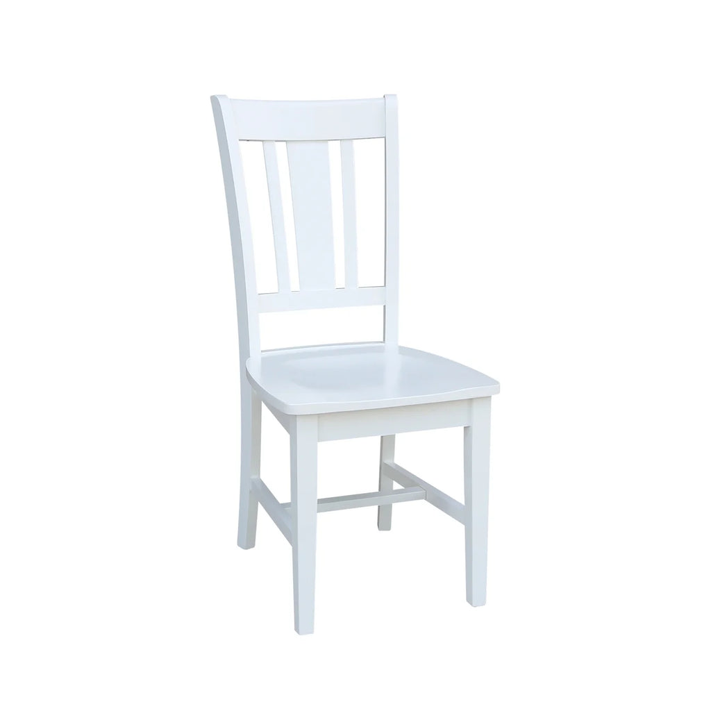 White Solid Wood Splatback Chairs Set of 2 K225813