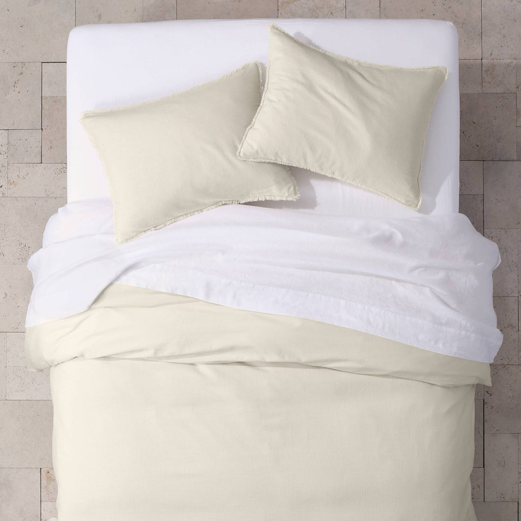 Natural Linen Blend Duvet Cover & Sham Set E241785