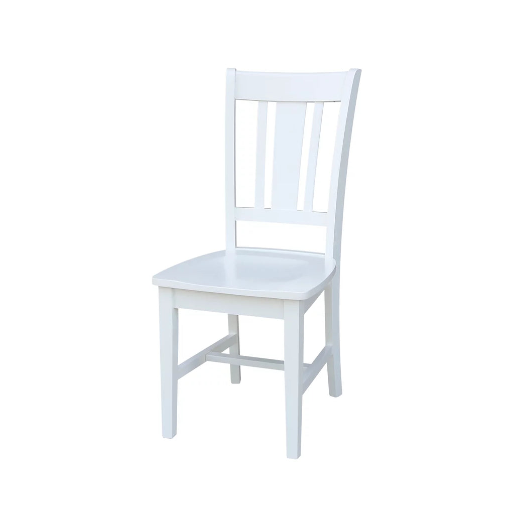 White Solid Wood Splatback Chairs Set of 2 K225813