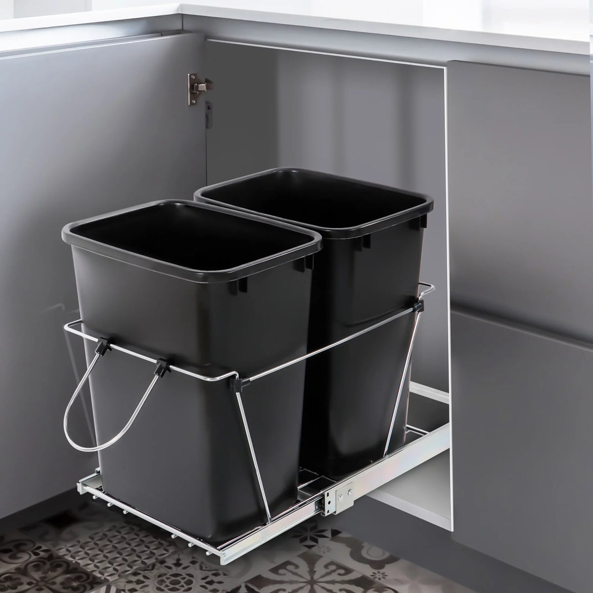 Dual 35Qt Pullout Trash Can I51494