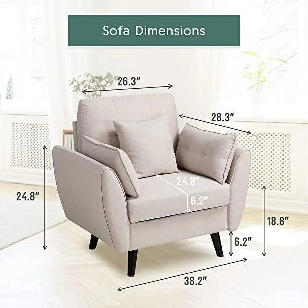Small Sofa Couch with Pillow S606667