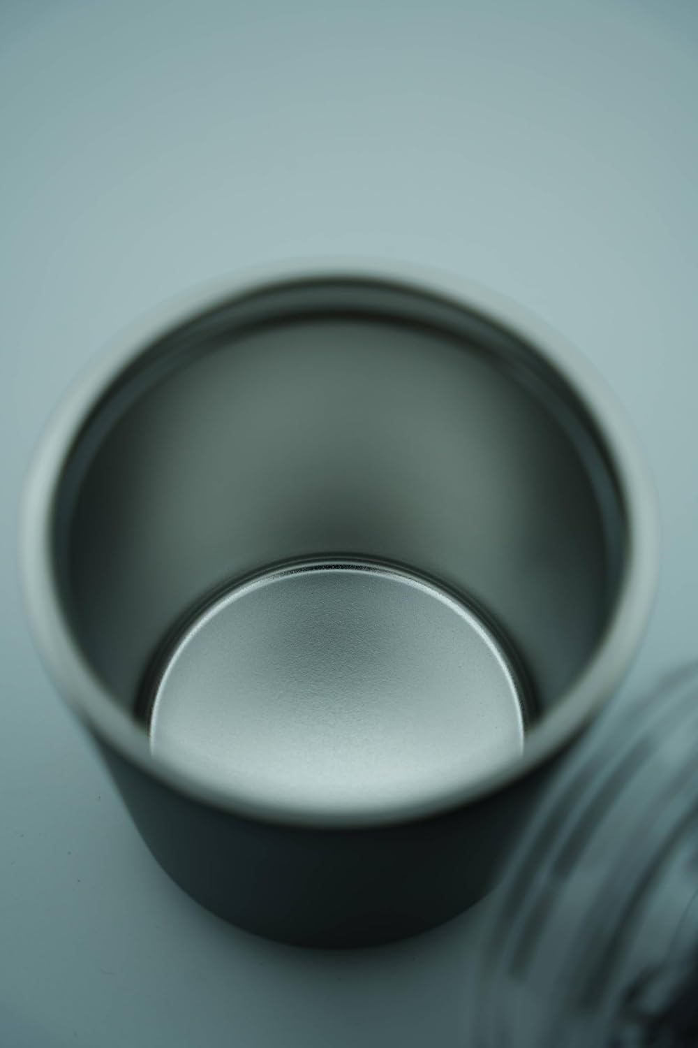 8.8oz stackable stainless steel vacuum insulated espresso cup with lid black W9329
