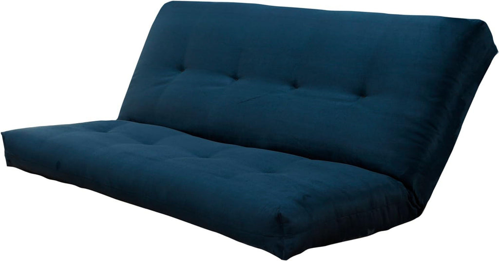 Blue Suede Fabric Futon Mattress W448520