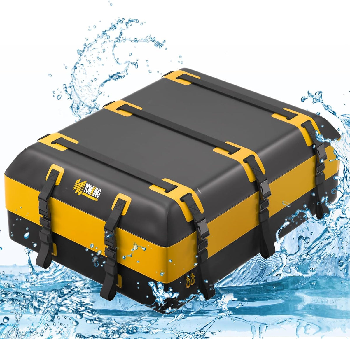Yellow Waterproof Car Rooftop Cargo Carrier O85235