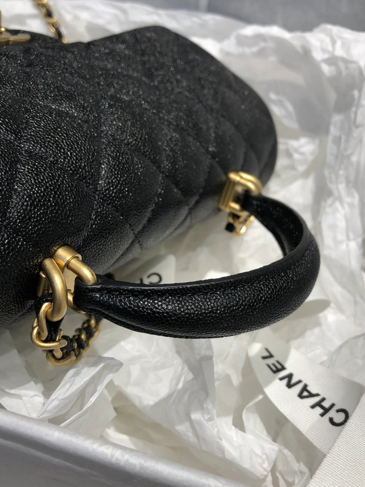 Mini Flap Bag With Top Handle Black A205