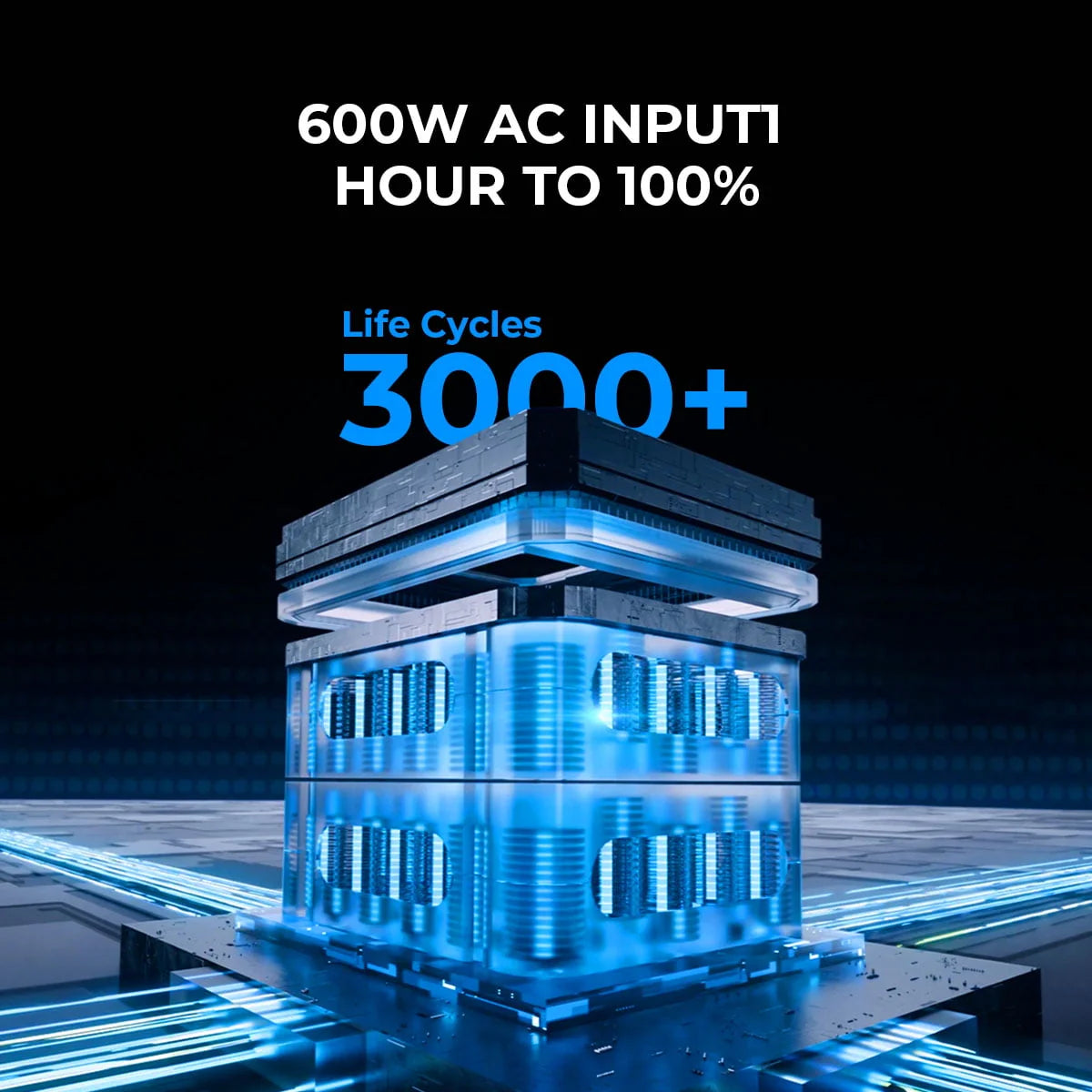 Portable Power Station 600W 504Wh LiFePO4 G732510