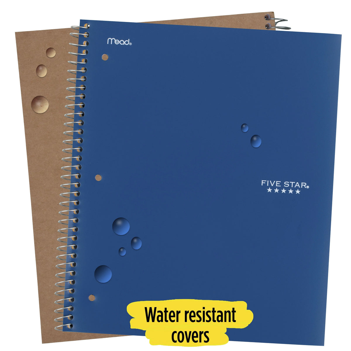 Wirebound Notebook, 3 Subject, College Ruled, Pacific Blue K49517