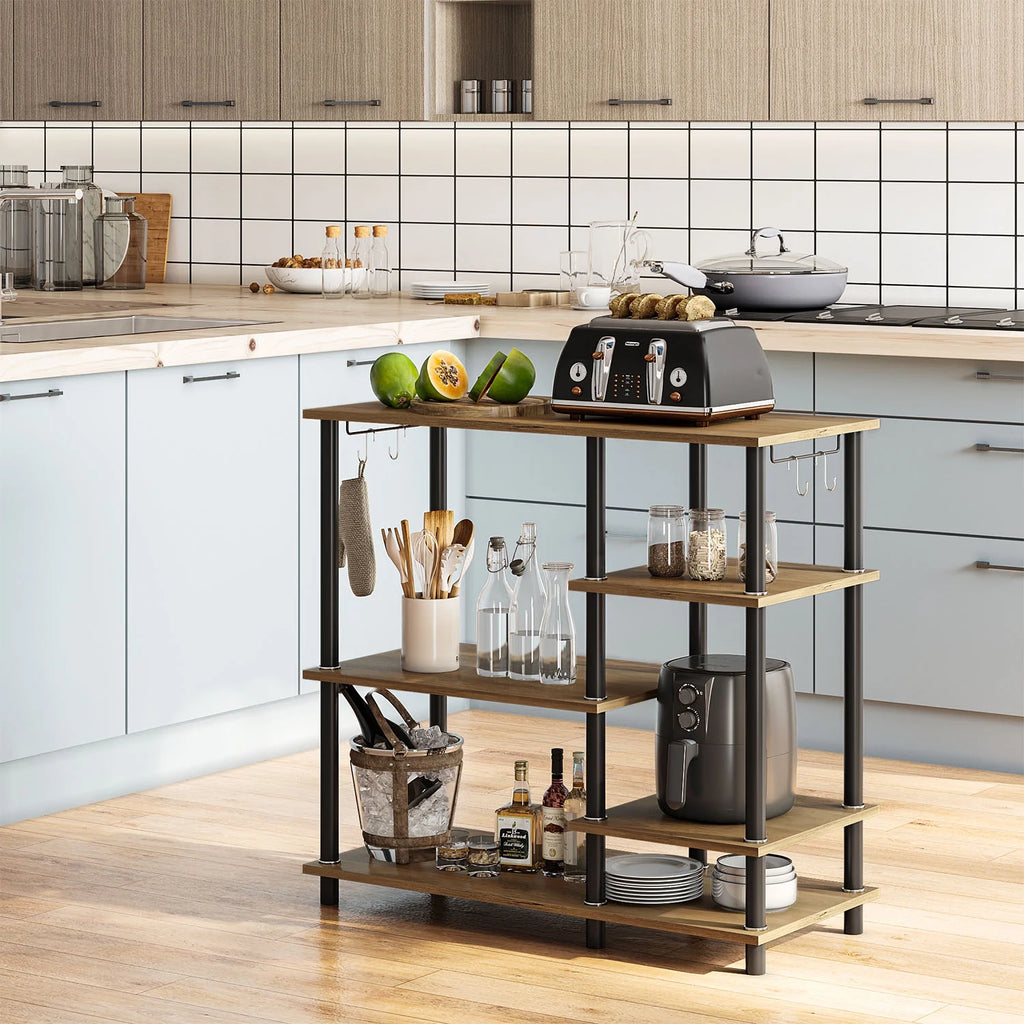 5 Tier Oak Baker's Rack Q62185