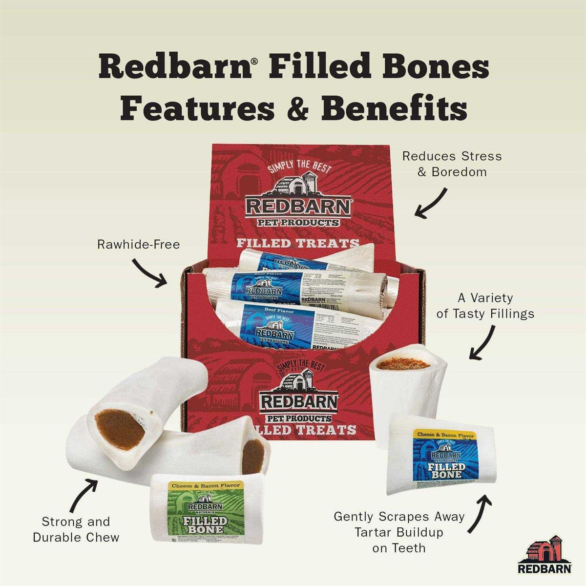 Natural Filled Bone Flavor Small P776