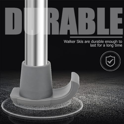 Black Rubber Walker Glides L538056