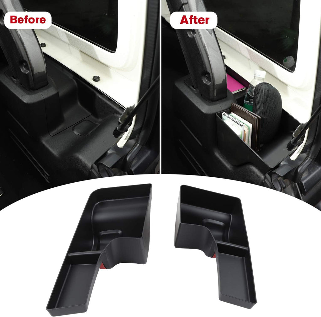 Trunk Storage Tray Organizers Rear Cargo Side Box Pack of 2 H4379