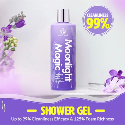 3 Pcs Lavender Body Spray Gift Set with Shower Gel, Body Cream, Body Mist D961811