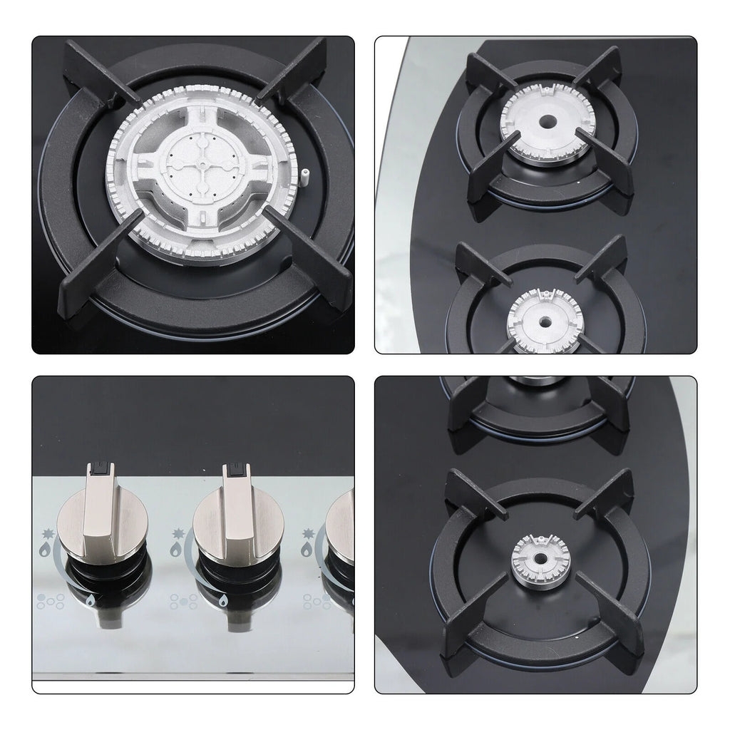 35.4" 5 Burners Tempered Glass Gas Cooktop R471