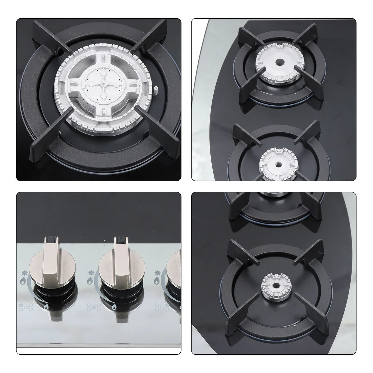 35.4" 5 Burners Tempered Glass Gas Cooktop R471