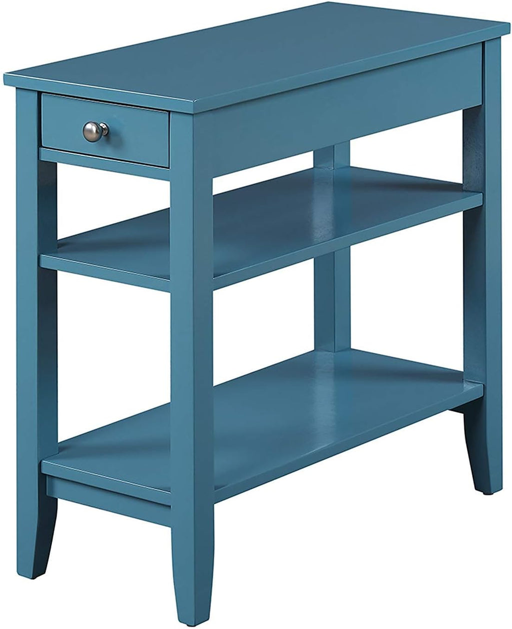 Three Tier End Table with Drawer, Mahogany G40713