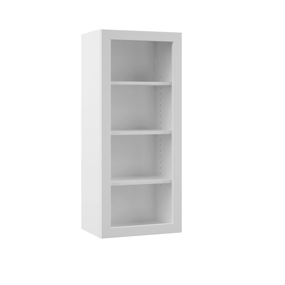 White Wall Open Shelf Kitchen Cabinet A405