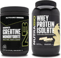 Unflavored Creatine Monohydrate and Alpine Vanilla Whey Protein Isolate B1438