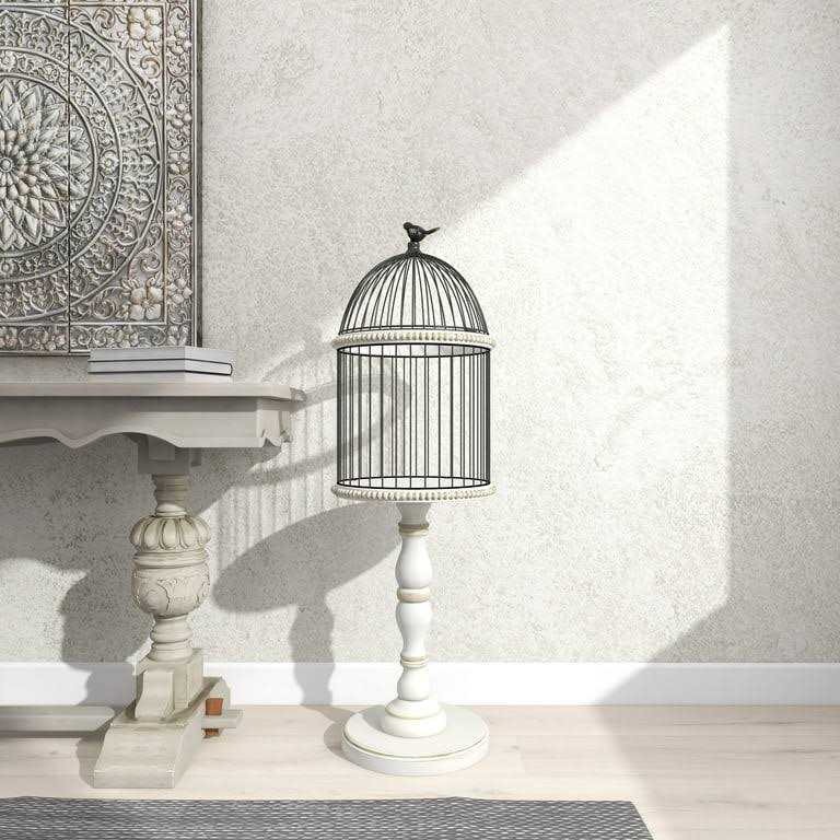 White Wood Birdcage U706276
