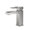 Brushed Nickel Single Hole Bathroom Faucet Q97731