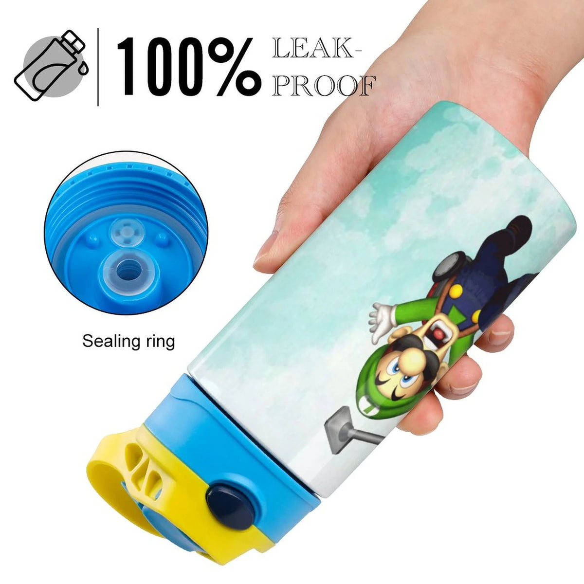 Insulated Stainless Steel Water Bottle with Straw C82350