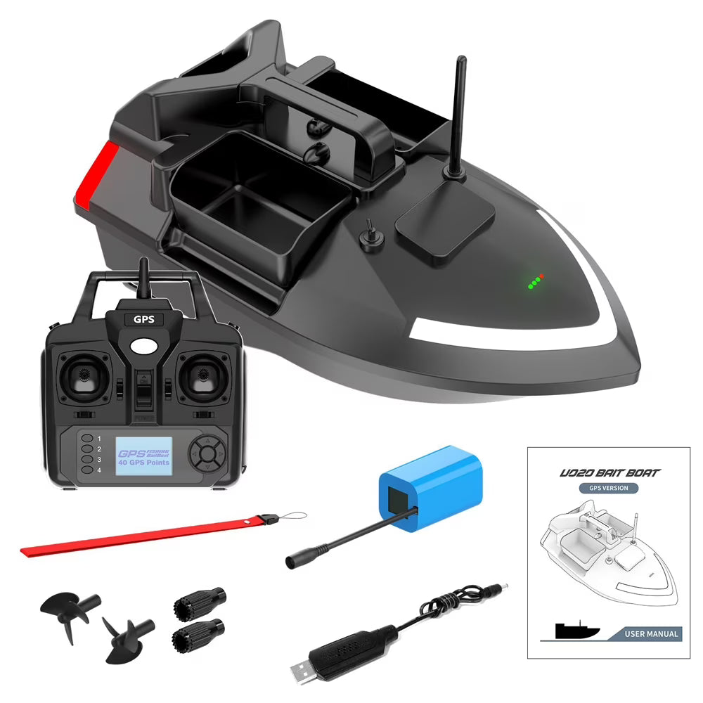 Remote Control Boat with GPS Fish Finder and Automatic Cruise G62352