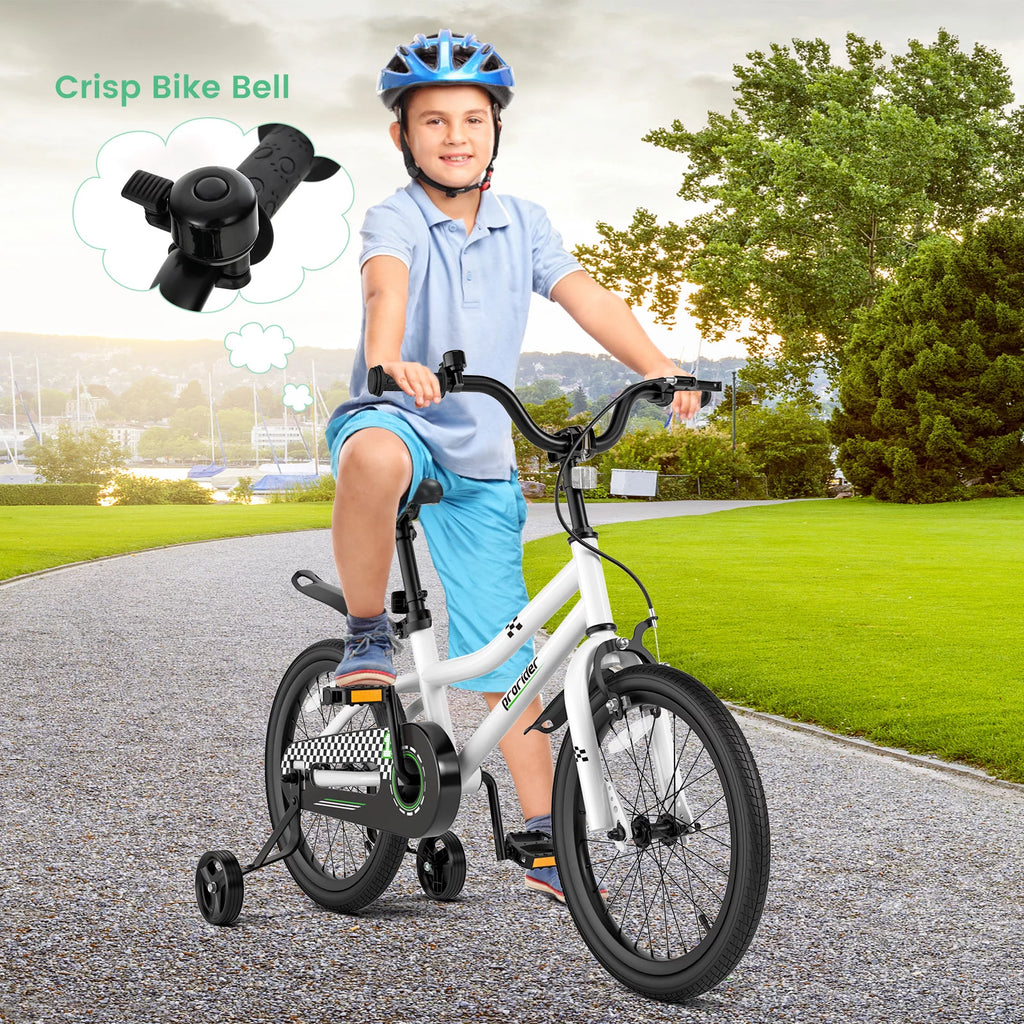 18'' Kid's Bike with Training Wheels & Basket J41269