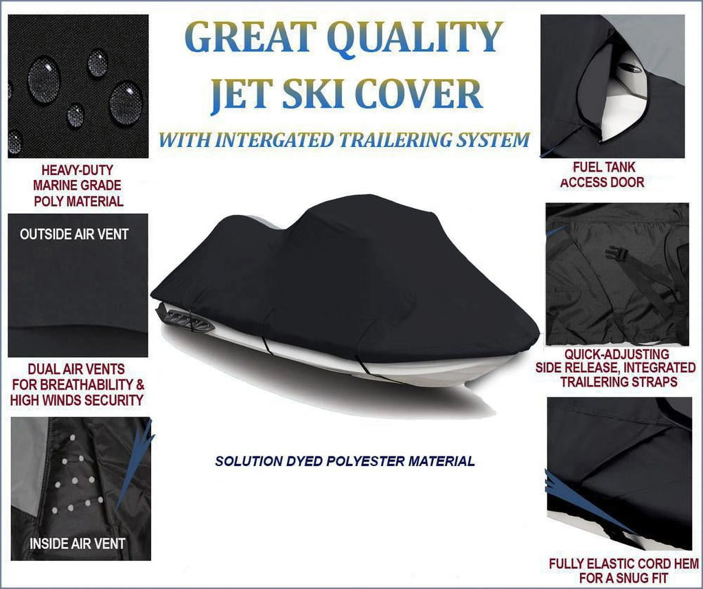 Black 600 Denier JetSki Cover W595
